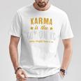 Karma Is The Guy On Kc Red Kansas City Football T-Shirt Unique Gifts