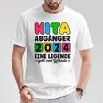 Kinder Kita Abgänger 2024 Schulkind Schule Letzter Tag Einschulung T-Shirt Lustige Geschenke