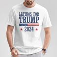 Latinos Para Trump 2024 Elecciones Presidenciales Republicanas Camiseta unisex Regalos divertidos