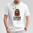 Leben Am Limit Schaumkiss Schokokiss Indian Gray S T-Shirt Lustige Geschenke