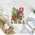 Louisiana Cajun Christmas Crawfish Pelican Alligator Xmas T-Shirt Personalized Gifts
