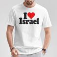 I Love Heart Israel Israeli Jewish Culture T-Shirt Unique Gifts