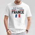 Maillot Supporter France-Equipe De France-Drapeau Tricolore T-Shirt Cadeaux drôles
