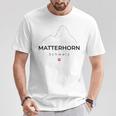 Matterhorn Switzerland Mountaineering Hiking Climbing T-Shirt Lustige Geschenke