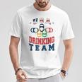 Merica Usa Drinking Team Patriotic Usa America T-Shirt Personalized Gifts