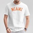 Miami Fl Throwback Sporty Classic T-Shirt Funny Gifts