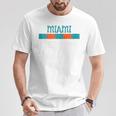 Miami Florida Retro Vintage Weathered Throwback T-Shirt Unique Gifts