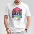 Miami Floridaintage Retro Usa America Souvenir T-Shirt Lustige Geschenke