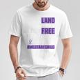 Military Child Month Purple Up Land Of The Free Daddy Brave T-Shirt Funny Gifts