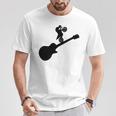 Musicians With Electric Guitar And Motocross Graphic T-Shirt Unique Gifts