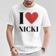 Name Geschenke Idee Lustig Nicki T-Shirt Lustige Geschenke