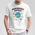 Neurodiverse Universe Neurodiversity Aesthetic Autism Awaren T-Shirt Unique Gifts