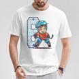 Niños Cumpleaños De Hockey Sobre Hielo Niño De 6 Años 6º Cumpleaños Camiseta unisex Regalos divertidos