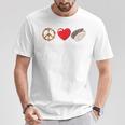 Oyster Heart Love Peace Mollusc Shucker Seafood Lover T-Shirt Unique Gifts