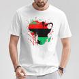 Pan African Flag Unia Map Of Africa T-Shirt Unique Gifts