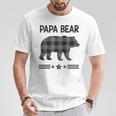 Papa-Bär In Schwarz-Weiß Kariertem Bär T-Shirt Lustige Geschenke