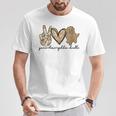 Peace Love Golden Doodle Dog Pet Lovers Doodle Dog T-Shirt Unique Gifts