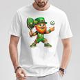 Pickleball Leprechaun St Patrick's Day Pickleball Player T-Shirt Personalized Gifts