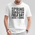 Pink Spring Fun Quote For And Teachers For Field Day T-Shirt Unique Gifts