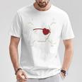 PirateSkull Crossbones Heart Eye Patch Costume Cute T-Shirt Personalized Gifts
