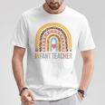 Profesor Infantil 100º Día De Escuela Arco Iris Camiseta unisex Regalos divertidos