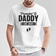 Promoted To Daddy Est 2024 Baby-Geschenke Für Neuen Papa T-Shirt Lustige Geschenke