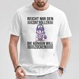 Ps5 Console Gamer Zocken Reichmir Den Controller Queen Going T-Shirt Lustige Geschenke