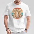 Retro Erdmännchen T-Shirt Vintage Sonnenuntergang Unisex Lustige Geschenke