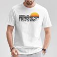 Retro Juneau Alaska Mountain Sunset T-Shirt Unique Gifts