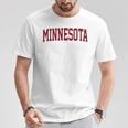 Retro Minnesota Vintage Minnesota Gold Maroon Throwback T-Shirt Unique Gifts