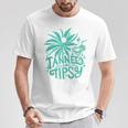 Retro Tanned And Tipsy Beach Summer Vacation T-Shirt Funny Gifts