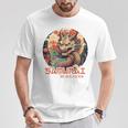 Rückenprint Samurai-Drachenkrieger Japanischer Ninja Kawaii T-Shirt Lustige Geschenke