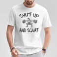 Shut Up And Squat Vintage Leg Day T-Shirt Unique Gifts