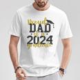 Stolzer Papa Einer Klasseon 2024 Absolventen-Abschluss T-Shirt Lustige Geschenke