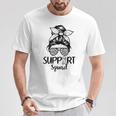 Support Squad Lung Cancer Awareness White Ribbon Women T-Shirt Unique Gifts