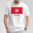 Tunesien Flagge Deko Araber Afrika Damen Herren Tunisiyya T-Shirt Lustige Geschenke