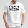 Uncle Est 2025 New Born Pregnancy Announcement Father's Day T-Shirt Unique Gifts