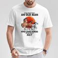 Never Underestimate An Old Man Who Loves Horses And Was Bor T-Shirt Personalized Gifts