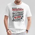 Underestimate Weathers Family Name T-Shirt Funny Gifts