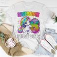 Unicorn 8Th Birthday 8 Year Old Unicorn Party Girls Outfit T-Shirt Funny Gifts