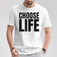 Vintage Choose Life Les Meilleures Habitudes De Conscience De Soi Des Années 80 T-Shirt Cadeaux drôles