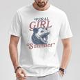 Vintage Feral Girl Summer Opossum T-Shirt Unique Gifts