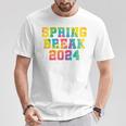 Vintage Spring Break 2024 Beach Week Group Vacation T-Shirt Unique Gifts