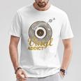 Vinyl Addict Vintage Record Player Music Lovers Retro Dj T-Shirt Unique Gifts