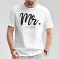 Wedding Mr Est 2024 Groom T-Shirt Lustige Geschenke