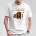 I Work Hard So My Dachshund Can Have A Better Life Dog Lover T-Shirt Unique Gifts