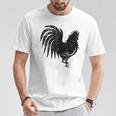 Year Of The Rooster Horoscope Vintage Distressed T-Shirt Unique Gifts