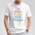 Youth I'm Albie Doing Albie Things Cute Personalised T-Shirt Funny Gifts