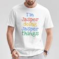 Youth I'm Jasper Doing Jasper Things Cute Personalised T-Shirt Funny Gifts