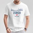 Zürich Schweiz Swiss Travel T-Shirt Lustige Geschenke